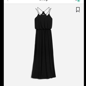 Black maxi dress